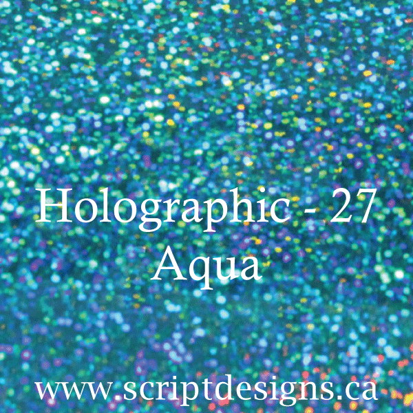 ScriptDesigns Siser Holographic Aqua