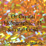 ScriptDesigns Siser Holographic Crystal Gold