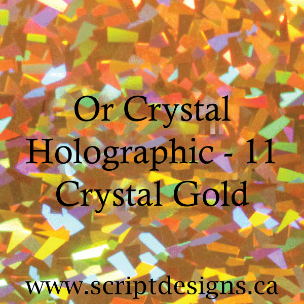 ScriptDesigns Siser Holographic Crystal Gold