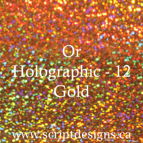 ScriptDesigns Siser Holographic Gold