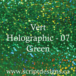 ScriptDesigns Siser Holographic Green