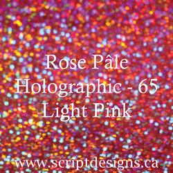 ScriptDesigns Siser Holographic Light Pink