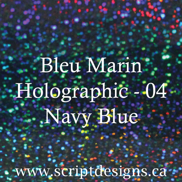 ScriptDesigns Siser Holographic Navy Blue