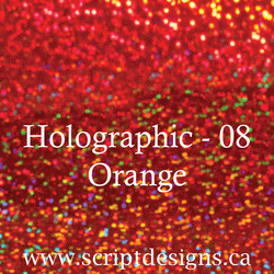 ScriptDesigns Siser Holographic Orange