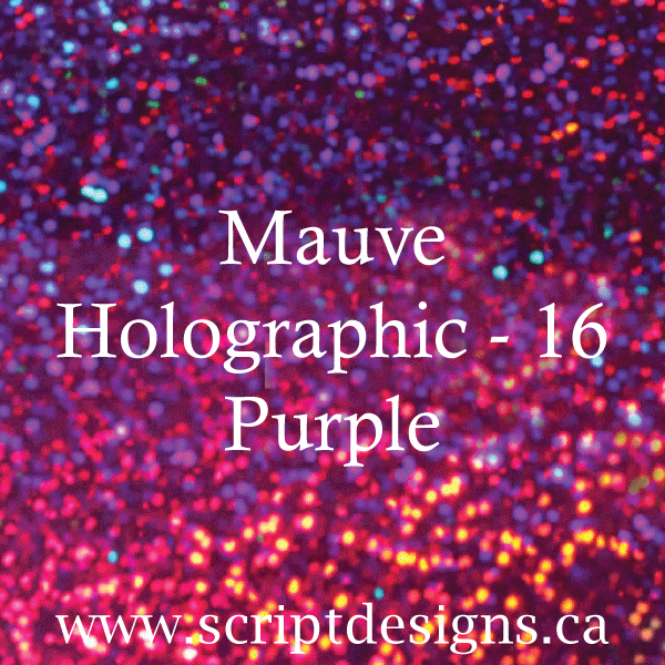 ScriptDesigns Siser Holographic Purple