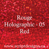 ScriptDesigns Siser Holographic Red