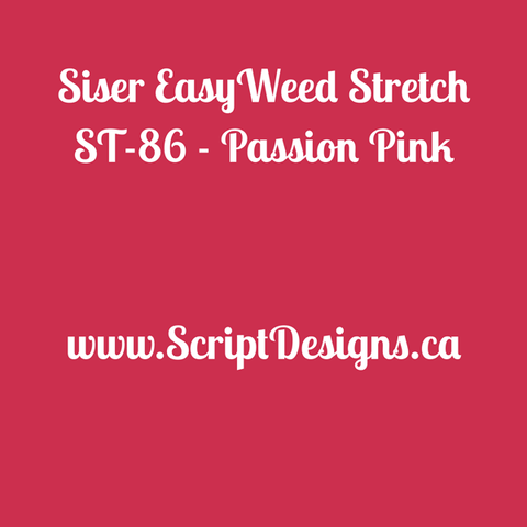 ST86 Passion Pink - Siser EasyWeed Stretch HTV