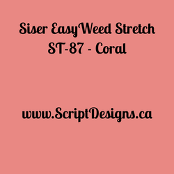 ST87 - Corail Siser EasyWeed Stretch HTV