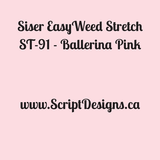 ST91 Ballerina Pink - Siser EasyWeed Stretch HTV