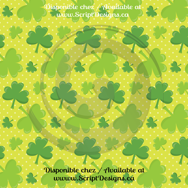 Irish Luck - Patterned Adhesive Vinyl  (12 Different designs available)