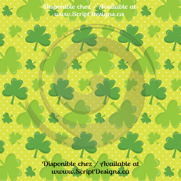 Irish Luck - Patterned HTV (12 Different designs available)