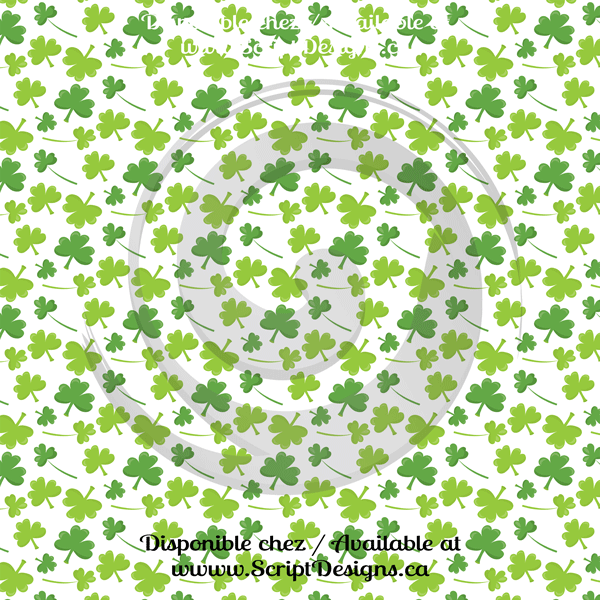 Irish Luck Petite - Patterned Adhesive Vinyl  (11 Different designs available)