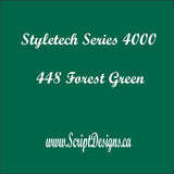 Vinyle adhésif équivalent 651 (Styletech 4000) - FEUILLES SEULEMENT (Toutes les couleurs) 
