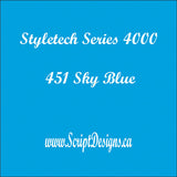 651 Equivalent Adhesive Vinyl (Styletech 4000) - 5 and 10 YARD ROLLS - Colours