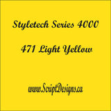 Vinyle adhésif équivalent 651 (Styletech 4000) - FEUILLES SEULEMENT (Toutes les couleurs) 