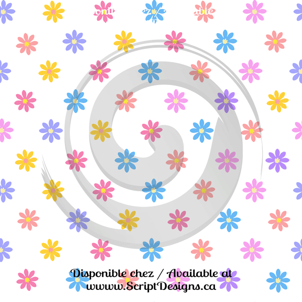 Spring - Patterned Adhesive Vinyl (16 Different designs available)