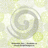 Stylized Zinnias - Patterned Adhesive Vinyl (18 Colours Available)