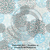 Stylized Zinnias - Patterned Adhesive Vinyl (18 Colours Available)