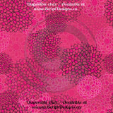 Stylized Zinnias - Patterned Adhesive Vinyl (18 Colours Available)