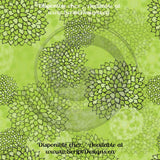 Stylized Zinnias - Patterned Adhesive Vinyl (18 Colours Available)