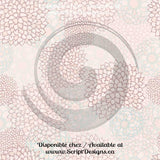 Stylized Zinnias - Patterned Adhesive Vinyl (18 Colours Available)