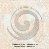 Stylized Zinnias - Patterned Adhesive Vinyl (18 Colours Available)