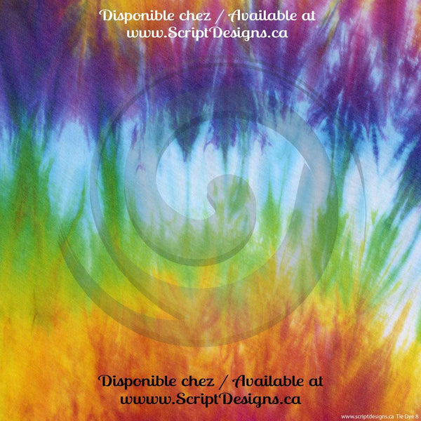 Tie Dye Patterned Adhesive Vinyl (10 different patterns)
