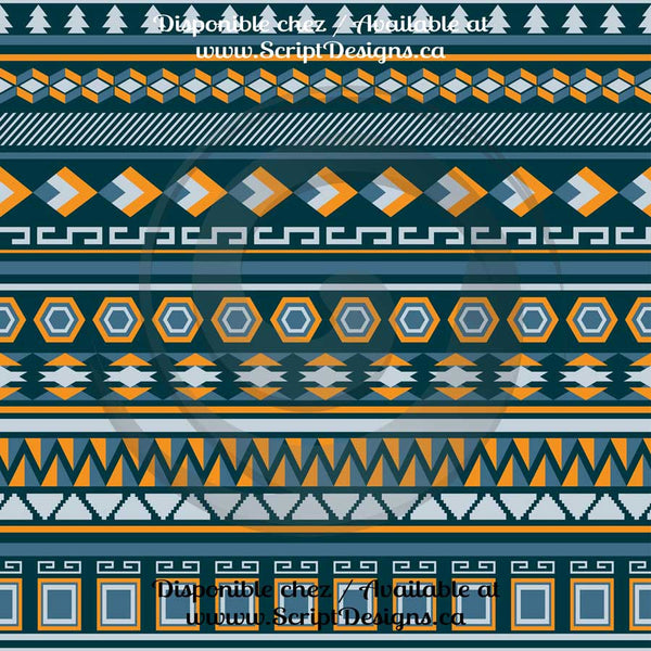Tribal - Patterned Adhesive Vinyl (16 Different designs available)