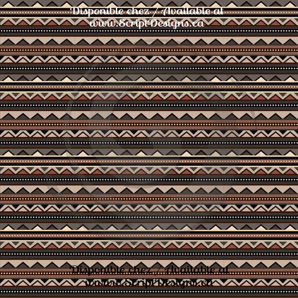 Tribal - Patterned Adhesive Vinyl (16 Different designs available)