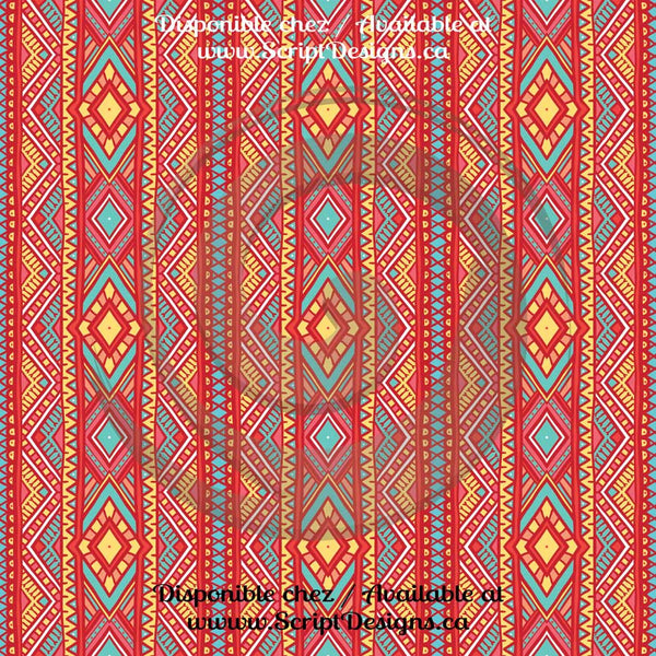 Tribal - Patterned Adhesive Vinyl (16 Different designs available)