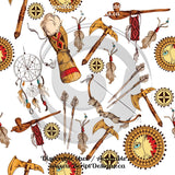 Tribal - Patterned Adhesive Vinyl (16 Different designs available)