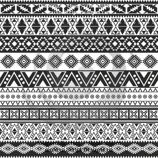 Tribal - Patterned Adhesive Vinyl (16 Different designs available)