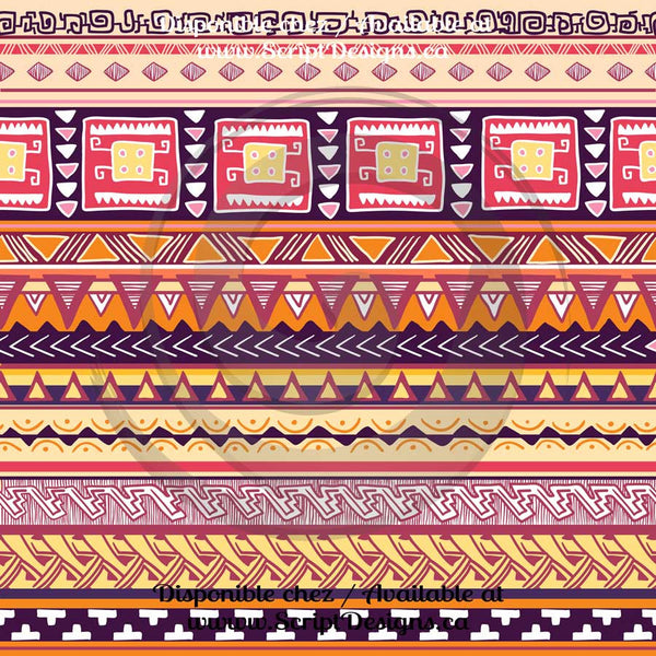 Tribal - Patterned Adhesive Vinyl (16 Different designs available)