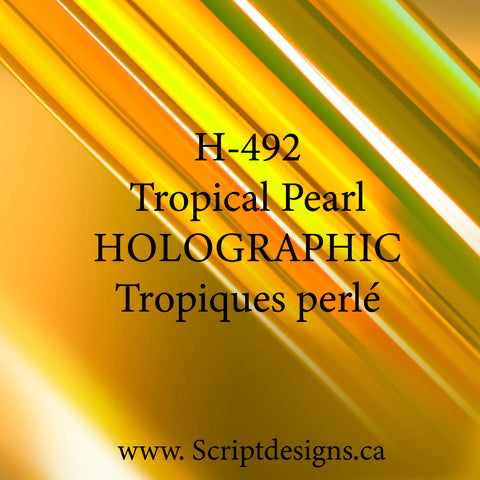New Holographic Tropical Pearl - Siser Holographic