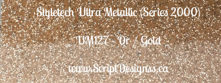 Ultra Metallic Glitter Adhesive Vinyl (Styletech 2000) sizes 12"x12" and up