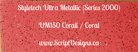 Ultra Metallic Glitter Adhesive Vinyl (Styletech 2000) sizes 12"x12" and up