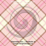 Tartan Rose - Patterned Adhesive Vinyl (12 Different designs available)