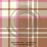 Tartan Rose - Patterned Adhesive Vinyl (12 Different designs available)