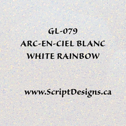 GL-79 - Blanc arc-en-ciel - Siser Glitter HTV