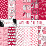 Be Mine - Patterned HTV (12 Different designs available)