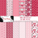 Be Mine Petite - Patterned Adhesive Vinyl  (12 Different designs available)