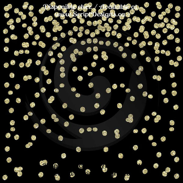 Black and Gold - Patterned Adhesive Vinyl (12 Different designs available)