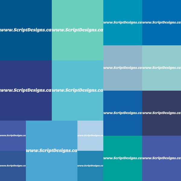 Oracal 631 - The Blue and Turquoise Tones (17colours)