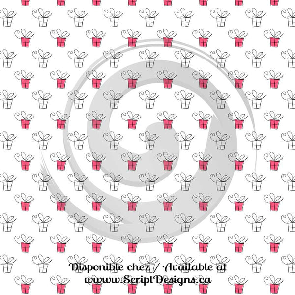 Pink & Turquoise Birthday - Patterned Adhesive Vinyl (12 Different designs available)