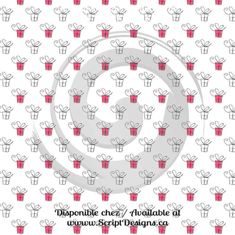 Pink & Turquoise Birthday - Patterned Adhesive Vinyl (12 Different designs available)