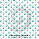 Pink & Turquoise Birthday - Patterned HTV (12 Different designs available)
