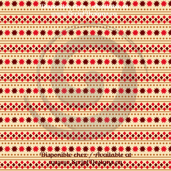 Cottage Christmas - Patterned HTV (12 Designs) - ScriptDesigns - 10