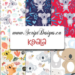 Koala - Patterned HTV (6 Different designs available)