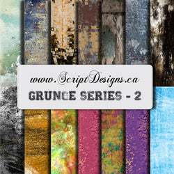 Grunge Series 2 - Patterned Adhesive Vinyl (14 Different patterns available)