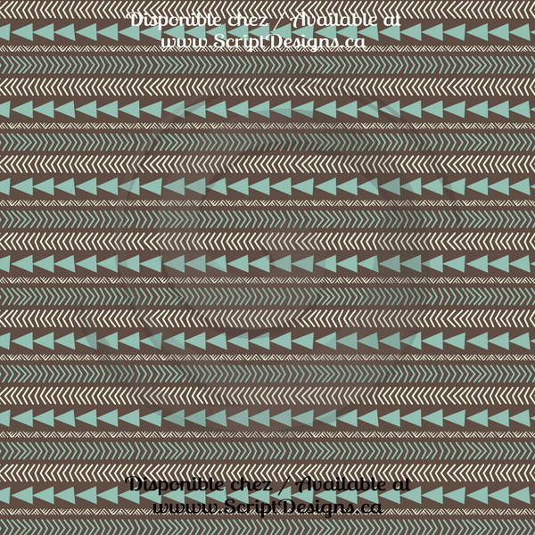 Earth Tribal - Patterned Adhesive Vinyl  (12 Designs) - ScriptDesigns - 2